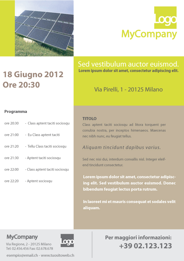 Invito aziendale proposta 1